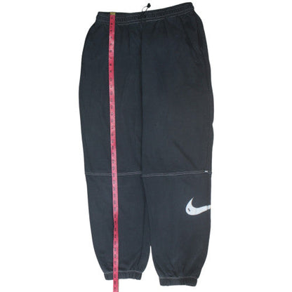 Nike Mens Black Fleece Sweatpants M Regular Fit Elastic Waist