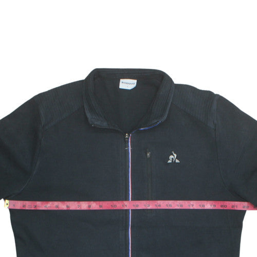 Le Coq Sportif Men's Black L Short Sleeve Full Zip Track Jacket