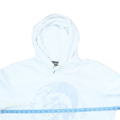 Mens UK Size L Diesel White Pullover Hoodie
