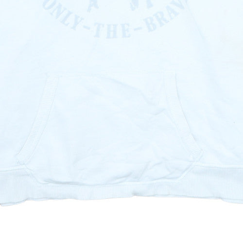 Mens UK Size L Diesel White Pullover Hoodie