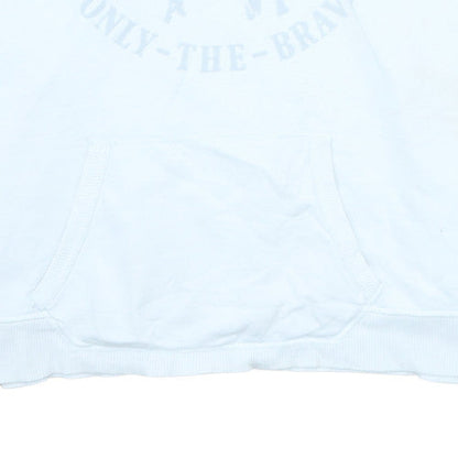 Mens UK Size L Diesel White Pullover Hoodie