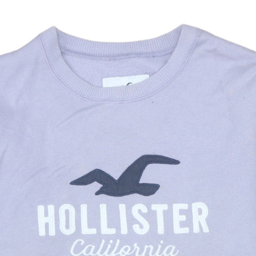 Womens UK Size L Hollister Purple Pullover Sweatshirt