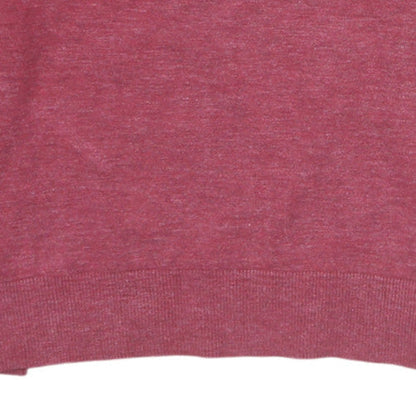 Tommy Hilfiger Men's Red Cotton Crew Neck Pullover Jumper L