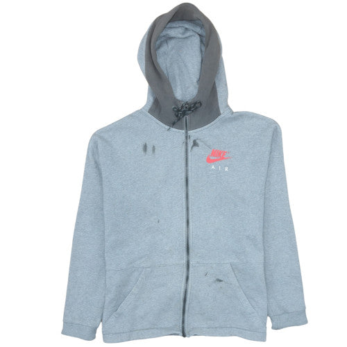 Mens UK Size S Nike Grey Full Zip Hoodie