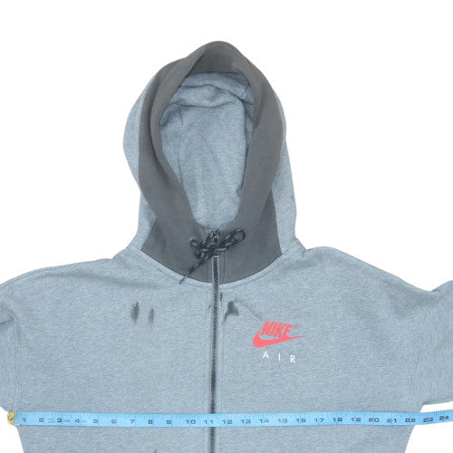 Mens UK Size S Nike Grey Full Zip Hoodie