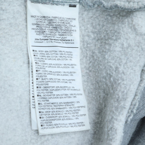 Mens UK Size S Nike Grey Full Zip Hoodie