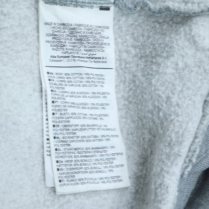 Mens UK Size S Nike Grey Full Zip Hoodie