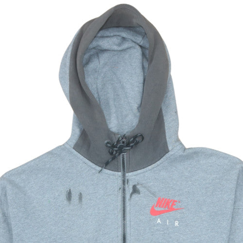 Mens UK Size S Nike Grey Full Zip Hoodie