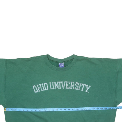 Mens UK Size 2XL Champion Green Pullover Sweatshirt