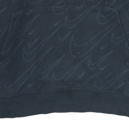 Mens UK Size M Nike Black Pullover Hoodie