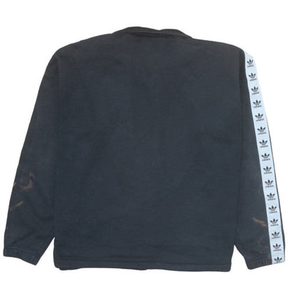 Womens UK Size 16 adidas Black Pullover Sweatshirt