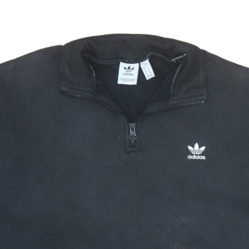 Womens UK Size 16 adidas Black Pullover Sweatshirt