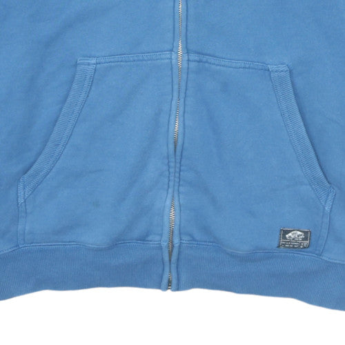 Mens UK Size L VANS Blue Full Zip Hoodie