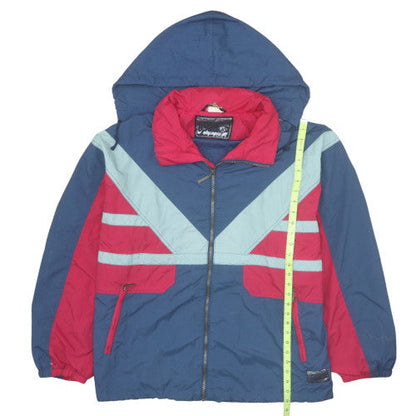 Mens UK Size L Outdoor Olympias Blue Windbreaker Coat