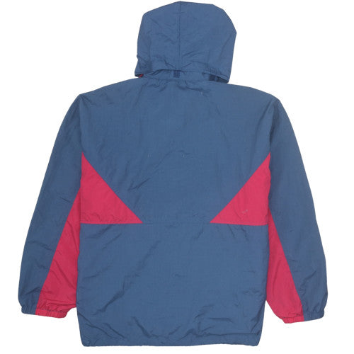 Mens UK Size L Outdoor Olympias Blue Windbreaker Coat