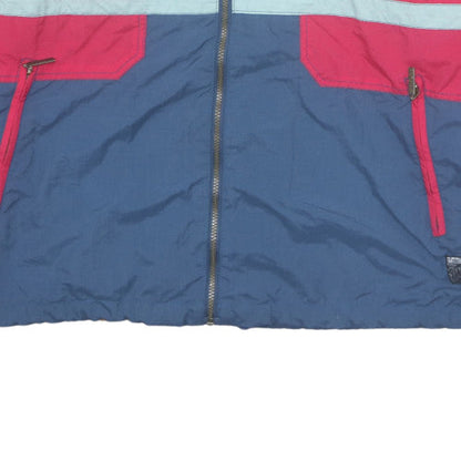 Mens UK Size L Outdoor Olympias Blue Windbreaker Coat