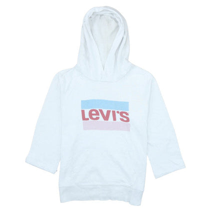 Womens UK Size S Levi's White Pullover Hoodie