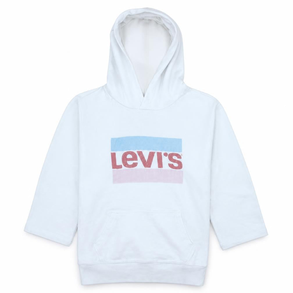 Womens UK Size S Levi's White Pullover Hoodie