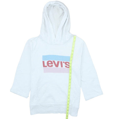 Womens UK Size S Levi's White Pullover Hoodie