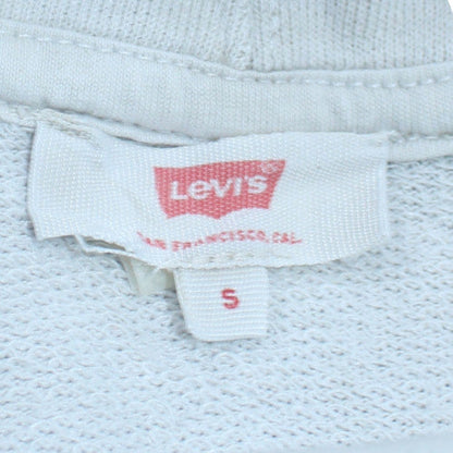 Womens UK Size S Levi's White Pullover Hoodie