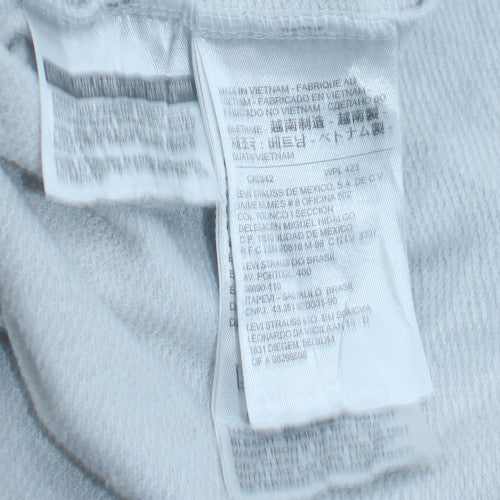 Womens UK Size S Levi's White Pullover Hoodie