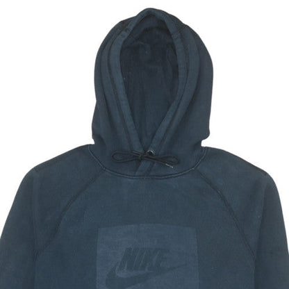Mens UK Size M Nike Blue Pullover Hoodie