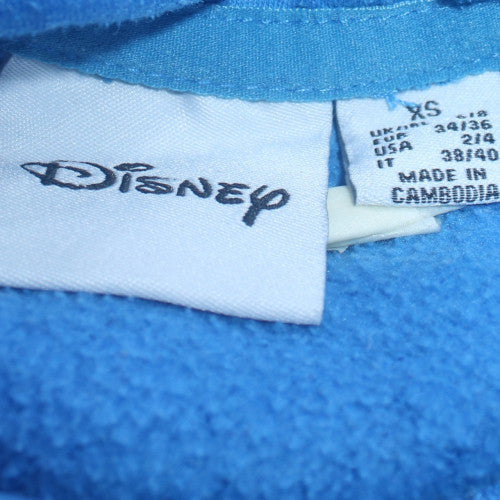 Womens UK Size XS Disney Blue Pullover Hoodie