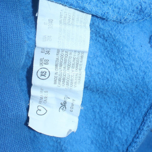 Womens UK Size XS Disney Blue Pullover Hoodie