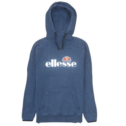 Mens UK Size S ellesse Blue Pullover Hoodie