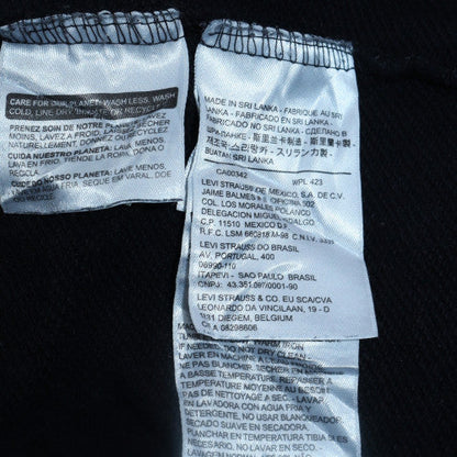 Mens UK Size S Levi's Black Pullover Hoodie
