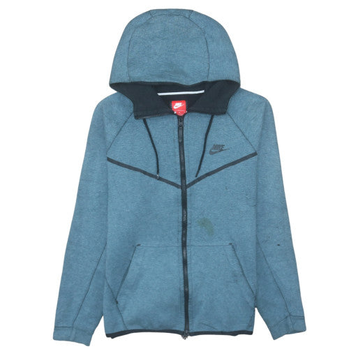 Mens UK Size M Nike Blue Full Zip Hoodie