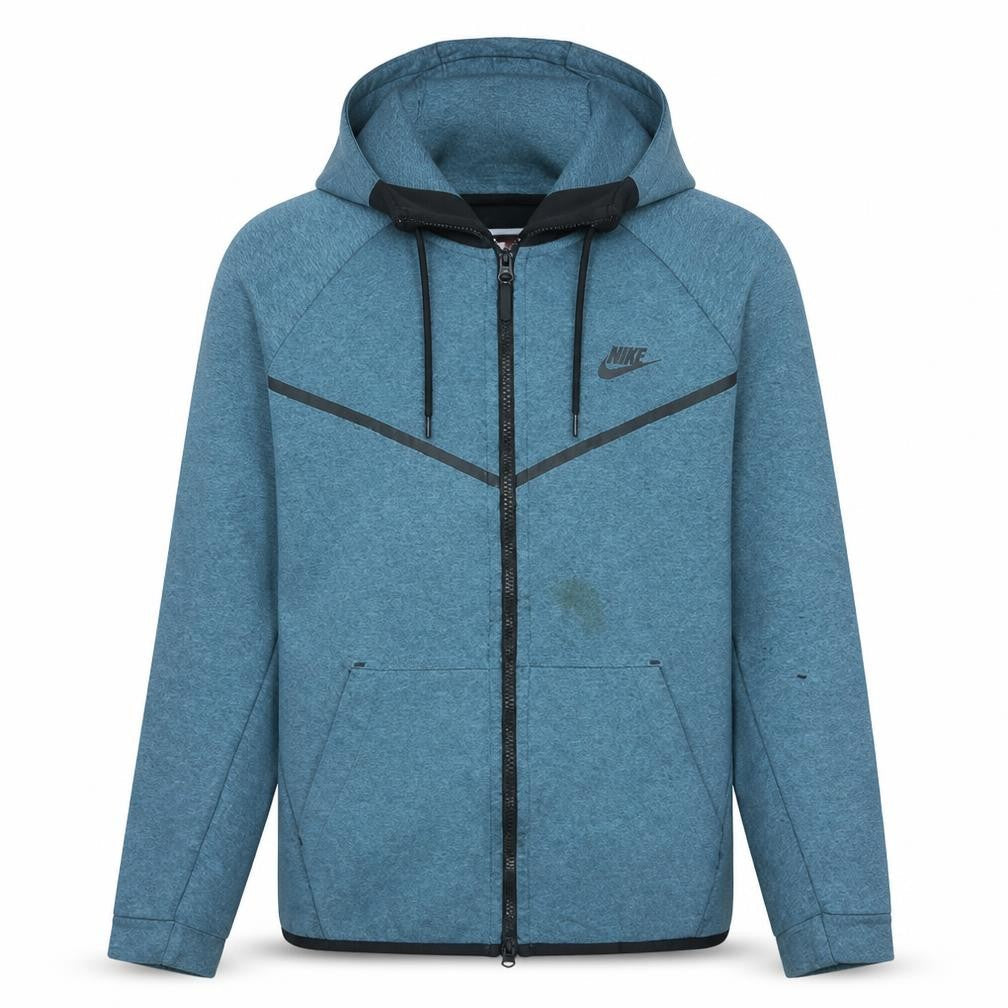 Mens UK Size M Nike Blue Full Zip Hoodie