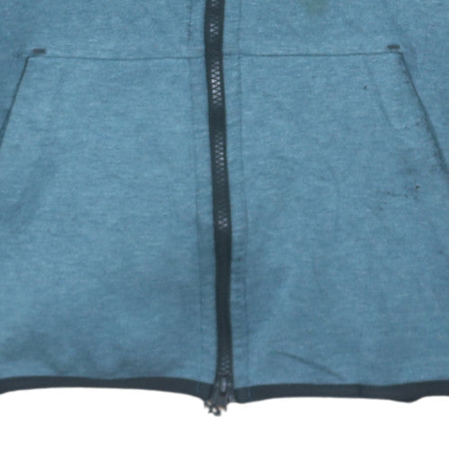 Mens UK Size M Nike Blue Full Zip Hoodie