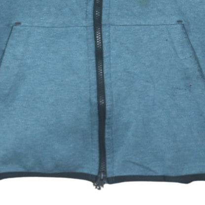 Mens UK Size M Nike Blue Full Zip Hoodie