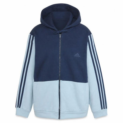 Womens UK Size M adidas Blue Full Zip Hoodie