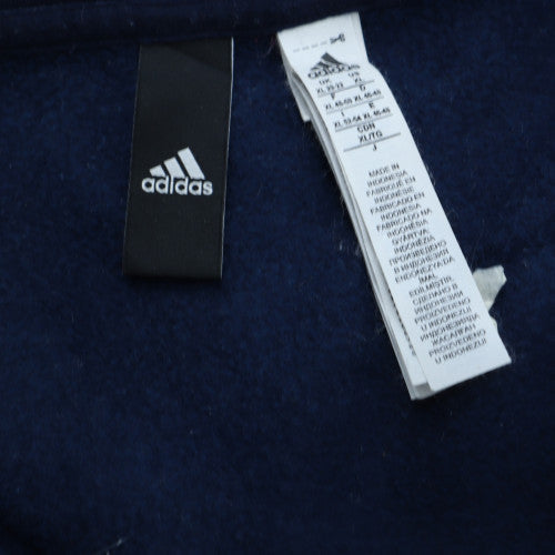 Womens UK Size M adidas Blue Full Zip Hoodie