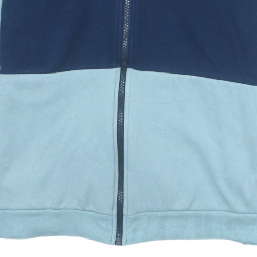 Womens UK Size M adidas Blue Full Zip Hoodie