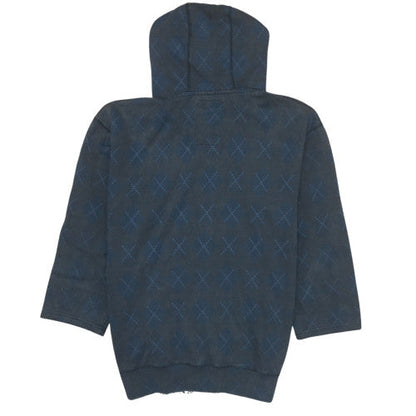 Mens UK Size L Ecko Unltd Blue Full Zip Hoodie