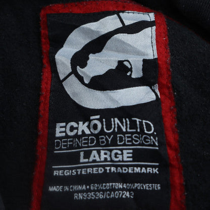 Mens UK Size L Ecko Unltd Blue Full Zip Hoodie