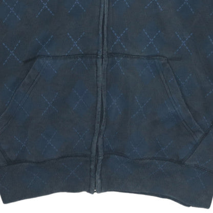 Mens UK Size L Ecko Unltd Blue Full Zip Hoodie