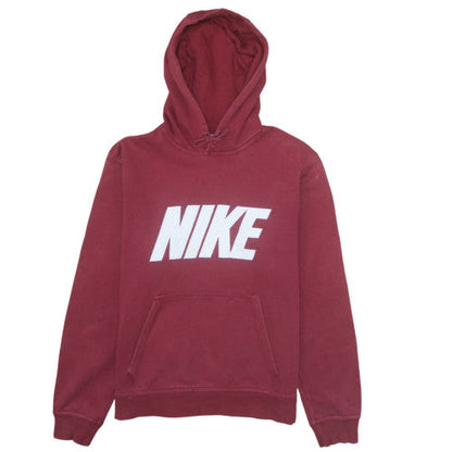 Mens UK Size M Nike Red Pullover Hoodie