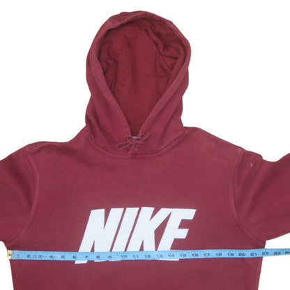 Mens UK Size M Nike Red Pullover Hoodie