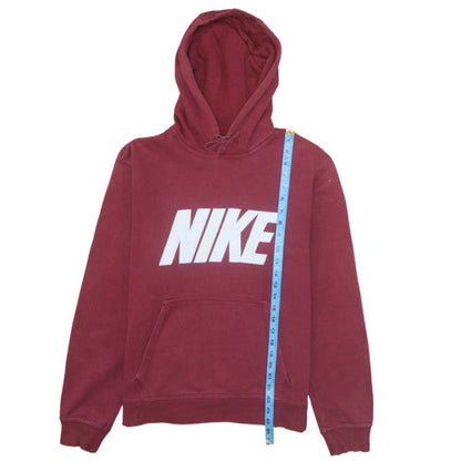Mens UK Size M Nike Red Pullover Hoodie