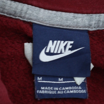 Mens UK Size M Nike Red Pullover Hoodie