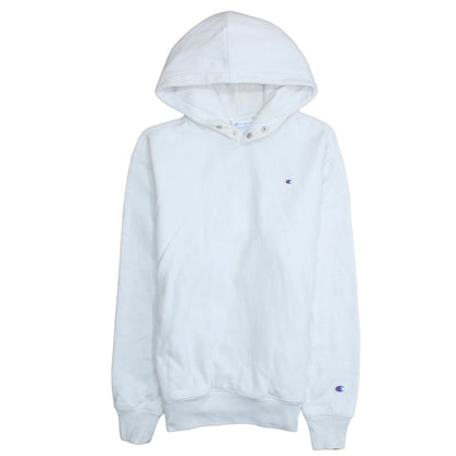 Womens UK Size L Champion White Pullover Hoodie