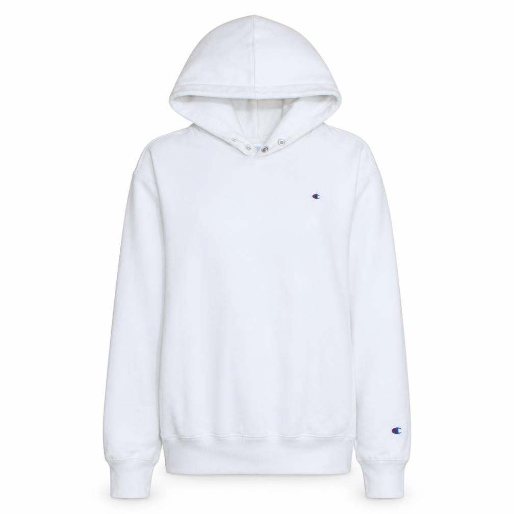 Womens UK Size L Champion White Pullover Hoodie