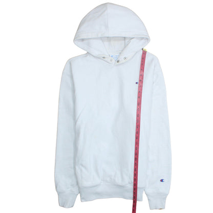 Womens UK Size L Champion White Pullover Hoodie