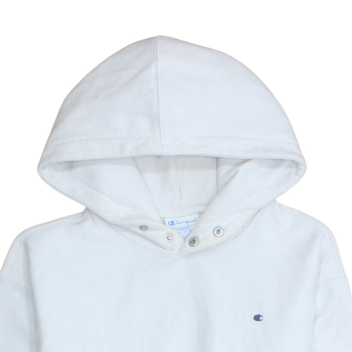 Womens UK Size L Champion White Pullover Hoodie