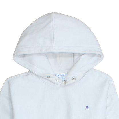 Womens UK Size L Champion White Pullover Hoodie
