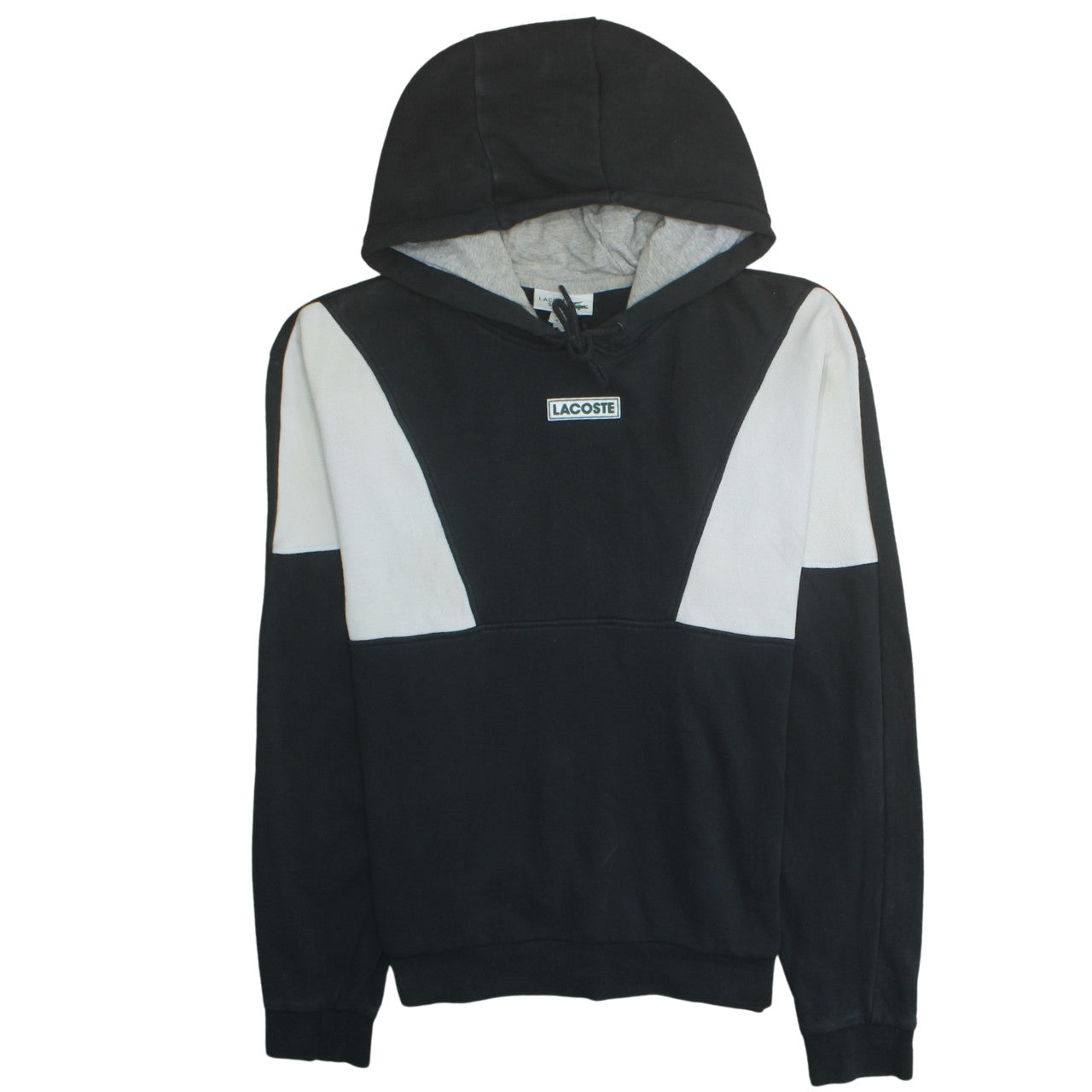 Mens UK Size L Lacoste Black Pullover Hoodie
